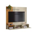 Ver imagem 1 de Painel para TV até 65 Polegadas 3 Portas 153cm Astro MDP Cumaru/Opala Sala Suspenso