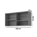 Ver imagem 2 de Armário de Cozinha Modulado Áurea C/ 2 Portas 120cm Cinamomo/off White - Mgm