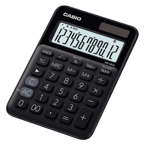 Calculadora de Mesa 12 Dígitos Preta - Ms-20uc-bk-n-dc