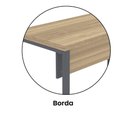 Ver mais imagens de Mesa Escritório 1340x600x750mm M1340pe40tub Noce Naturalle-grafito