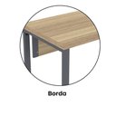 Ver imagem 7 de Mesa Escritório 1340x600x750mm M1340pe40tub Noce Naturalle-grafito