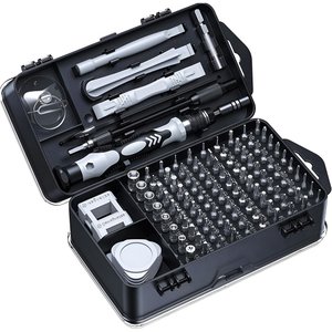 Jogo de Chaves de Precisão 115 Peças para Reparos em Smartphones Notebooks e Consoles Cor:cinza