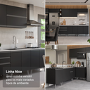 Ver imagem 7 de Armário de Cozinha Completa de Canto 325 cm Preto Nice Madesa 06