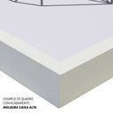 Ver imagem 3 de Quadro Decorativo Caixa Leão Tacolado Moldura Caixa Alta 4,5cm Branca sem Vidro 80 X 120cm