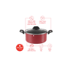 Caçarola Tampa Garlic Ø 24x11cm 4,3l Brinox 24x11cm 4,3l Vermelho Brinox - 2