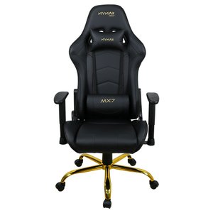 Cadeira de Escritório Mx7 Preta Gold Edition Gamer Ergonômica Reclinável
