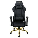 Ver imagem 1 de Cadeira de Escritório Mx7 Preta Gold Edition Gamer Ergonômica Reclinável
