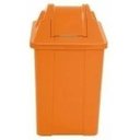 Ver imagem 3 de Cesto Quadrado Com Tampa Vai E Vem 60 Litros:Branco