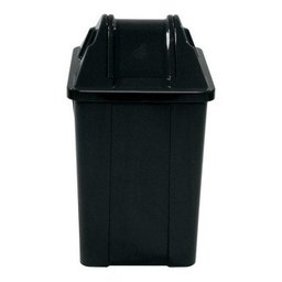 Cesto Quadrado Com Tampa Vai E Vem 60 Litros:Branco - 5