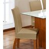 Kit de Capas de Cadeira Estofada 6 Lugares Mesa de Jantar Protege Muda a Decoração Malha Helanca Lis - 2
