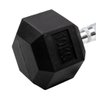 Par Halteres 10kg + 10kg Dumbbell Sextavado Emborrachado Pegada Cromada Gallant (gdb10f3b-pt) - 3