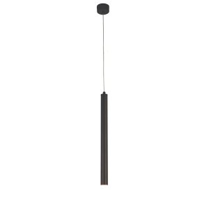 Pendente 3,2x40cm 5w 3000k Bivolt Metal Preto+acrílico