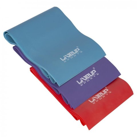 Faixas Elásticas Thera Bands Kit com 03 Intensidades Leve/médio/forte