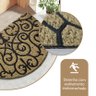 2 Tapete Capacho Fibra Coco Antiderrapante 40x60 Meia Lua P2 - 5