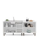 Ver imagem 7 de Cozinha Pérola 2 Peças Balcão 2 Gavetas 3 Portas e Balcão 2 Portas Yescasa