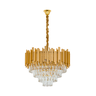 Luminária Pendente Lustre Luxuoso Dourado e Cristais Vana Sindora Inl103 - 7