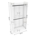 Ver imagem 2 de MODULO CLOSET COM CABIDEIRO M135.2021.B (CASA E COMÉRCIO) MUNDI MOVEIS