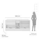 Ver imagem 4 de Cozinha Pérola com Rodapé e Tampo 2 Peças Balcão 2 Gavetas 3 Portas e Balcão 2 Portas Yescasa