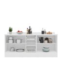 Ver imagem 7 de Cozinha Pérola com Rodapé e Tampo 2 Peças Balcão 2 Gavetas 3 Portas e Balcão 2 Portas Yescasa