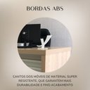 Ver imagem 7 de Conjunto Escritório Completo Mesa Tamburato 158,5cm Gaveteiro 3 Gavetas Carvalho/Branco Artany