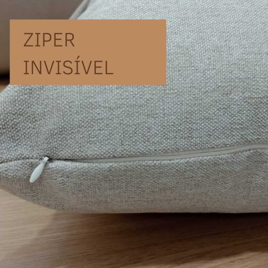 Ver imagem 7 de Capa Almofada Linho Retangular Baguete Cru Drapeada 30x50