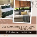 Ver imagem 3 de Capa Almofada Linho Retangular Baguete Cru Drapeada 30x50