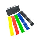 Ver imagem 1 de Kit De Faixas Elásticas Mini-bands Treino Pilates 5 Intensidades