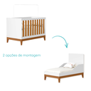 Ver imagem 4 de Quarto de Bebê Berço Americano + Cômoda Infantil 4g Branco Savana Flip com Colchão