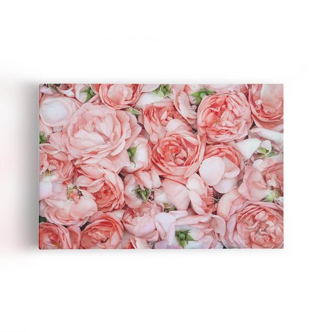 Quadro Rosas Flores Plantas Decorativo Canvas 100x70cm