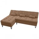 Ver imagem 4 de Sofá Cama com Chaise 3 Lugares 2,00 Mts Nice Matrix Marrom