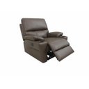 Ver imagem 2 de Poltrona do Papai Elétrica de Couro Natural com Carregador Usb:492capuccino