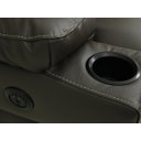 Ver imagem 4 de Poltrona do Papai Elétrica de Couro Natural com Carregador Usb:492capuccino