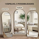 Ver imagem 5 de Espelho Lopazzi Arcos Marrom 170x70cm Grande P/ Escritório