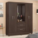 Ver imagem 6 de Guarda Roupa Casal Capelinha Lord Café - Demóbile