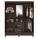 Ver imagem 4 de Guarda Roupa Casal Capelinha Lord Café - Demóbile