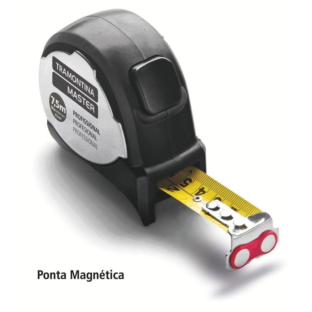 Trena Profissional Tramontina com Ponta Magnética e Corpo em Aço Inox 7,5 M Tramontina - 9