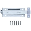 Ver imagem 1 de Ferrolho Trinco Tarjeta Fecho Chato para Porta Janela Portão 5" Zincado | Silvana