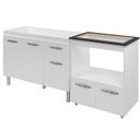 Ver imagem 1 de Balcao Cooktop 5 Bocas e Pia 120cm Branco Mobbs
