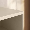 Ver imagem 5 de Rack Bancada Aurora 188cm Pérola Metalizado/cinamomo Mel para Tv até 75” - Mobler