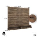 Ver imagem 4 de Painel de Parede Rack para Tv com Nicho Quarto Sala Rústico