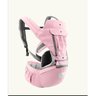 Mochila Canguru Ergonômica Multiuso Confortável para Carregar Bebê Rosa - 1