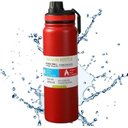 Ver imagem 2 de Super Garrafa Térmica 1000ml Quente & Frio de Aço Inox 304 com Alça Anatômica Vermelho