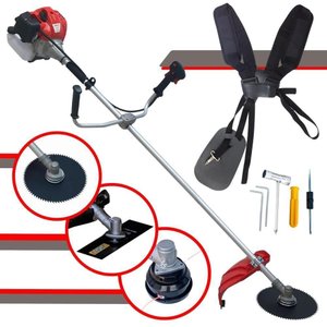 Roçadeira Lateral 43cc 2hp Cg430p Anmax + Lâmina 80 Dentes