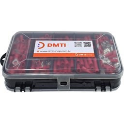 Kit Terminal Elétrico Forquilha Olhal Fêmea Luva 0,5 a 2,5mm - 5