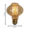 Kit 5 Lampadas Vintage Resistencia Carbono L80 40W GMH 220 - 4
