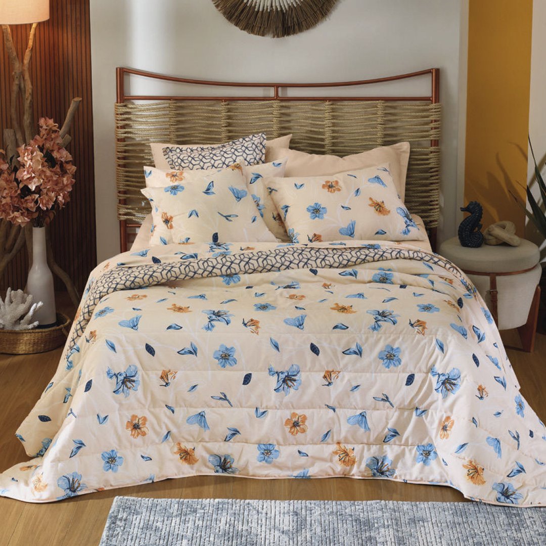 Jogo de Cama Queen 4 Peças Teka Crystal
