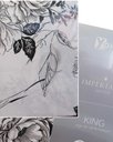 Ver imagem 1 de Jogo de Cama King 180 Fios Yohana 4 Peças Preto/branco Imperialle