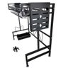 Escorredor de Louça Cozinha Modular Ajustavel Pia Bancada Utensilios Prato Talheres Copo Gancho Prat - 6