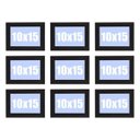 Ver imagem 1 de Kit Promocional 9 Porta-retratos 10x15 Moldufoto, Pretos, Linha Básica de 2cm.