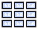 Ver imagem 1 de Kit Promocional 9 Porta-retratos 10x15 Moldufoto, Pretos, Linha Básica de 2cm.